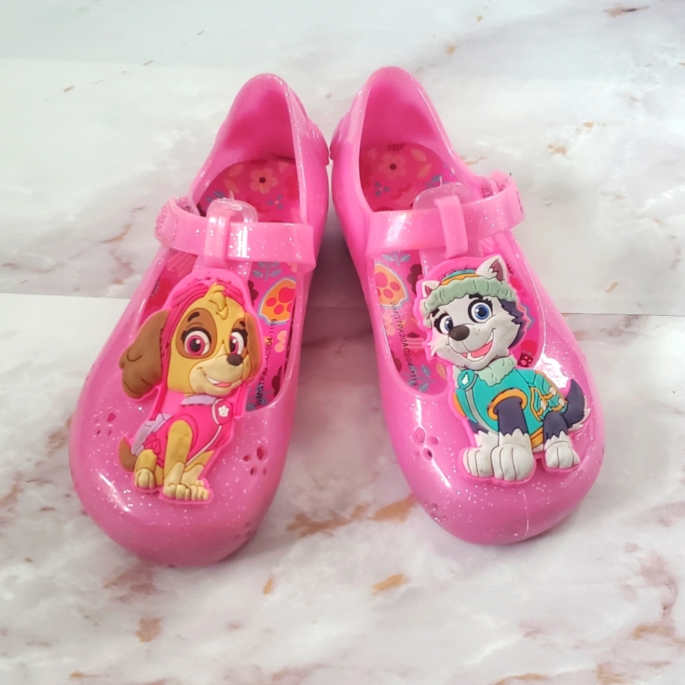 Paw Patrol Skye and Everest Jelly Shoes Size 8
